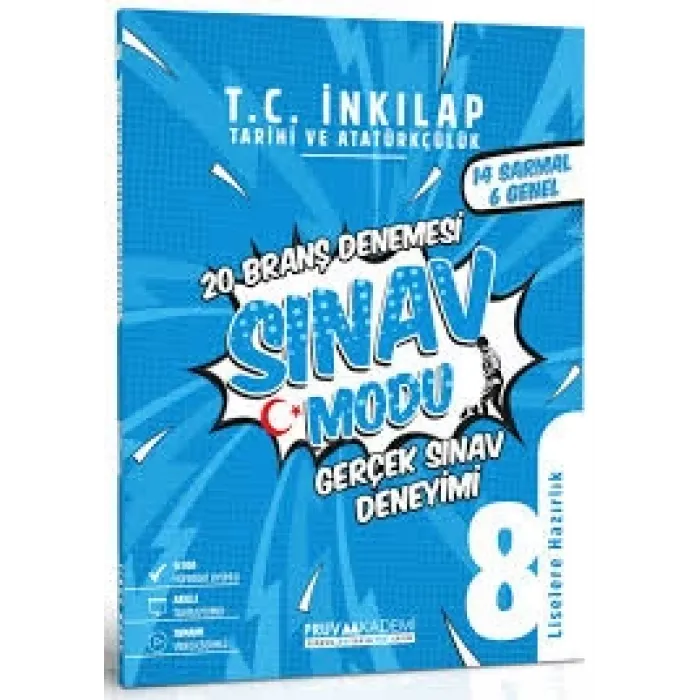 PRUVA AKADEMİ 8. SINIF SINAV MODU BRANŞ DENEMESİ İNKILAP TARİHİ