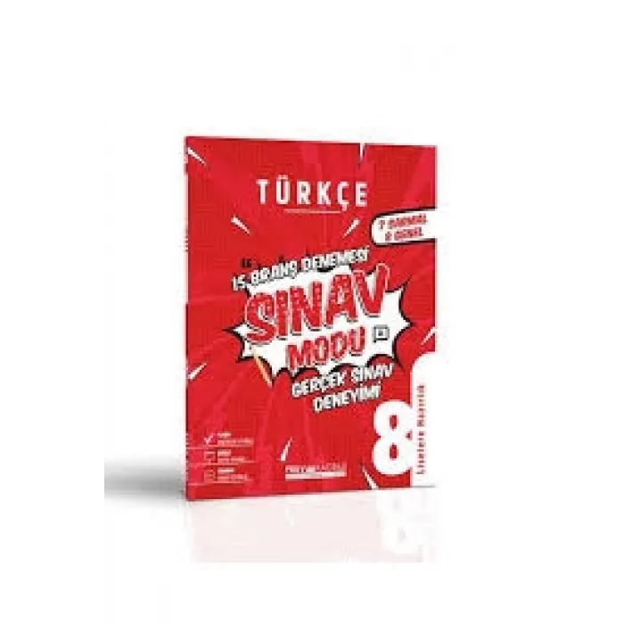 PRUVA AKADEMİ 8. SINIF SINAV MODU BRANŞ DENEMESİ TÜRKÇE