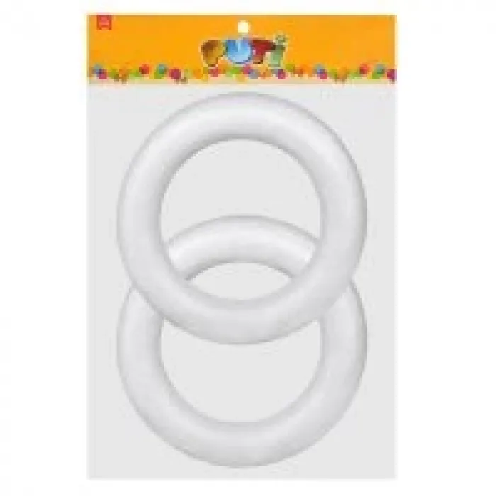 Puti Köpük Halka 15 Cm 2li 4971