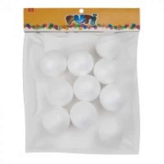 Puti Köpük Top 5 Cm 10lu 4773