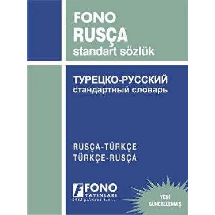 Rusça - Türkçe - Türkçe - Rusça Standart Sözlük