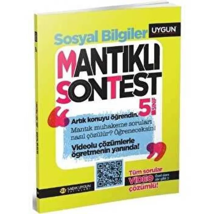 Sadık Uygun Yayınları 5. Sınıf Sosyal Bilgiler Mantıklı Son Test