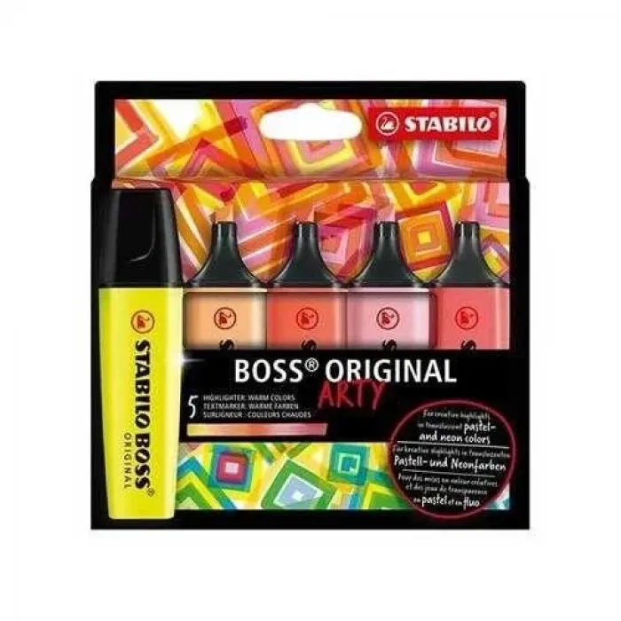 Stabilo Boss Original Arty Sıcak Set 5Li