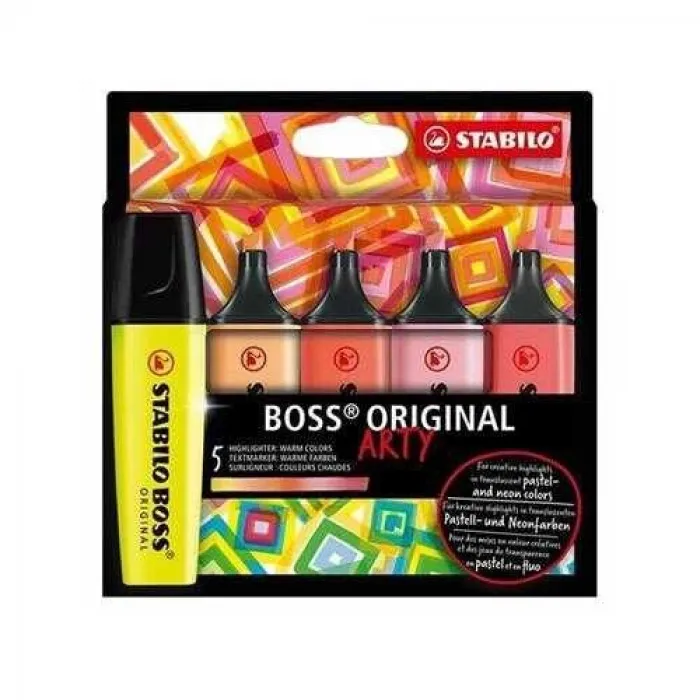 Stabilo Boss Original Arty Sıcak Set 5Li
