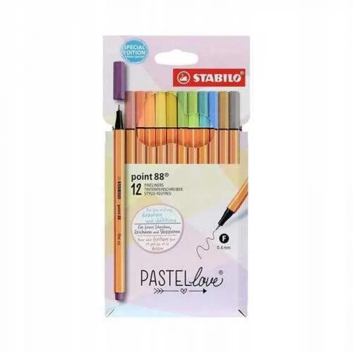 Stabilo Point 88 Pastellove 12`Li
