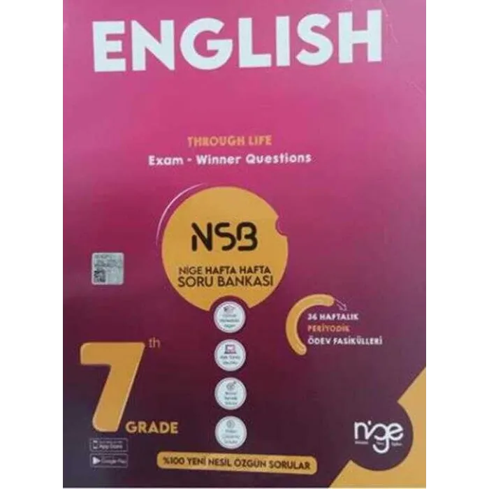 Startfen Yayınları 7. Sınıf İngilizce Hafta Hafta Soru Bankası