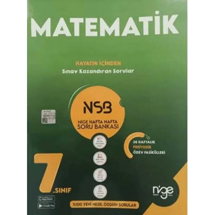 Startfen Yayınları 7. Sınıf matematik Nsb Hafta Hafta Soru Bankası