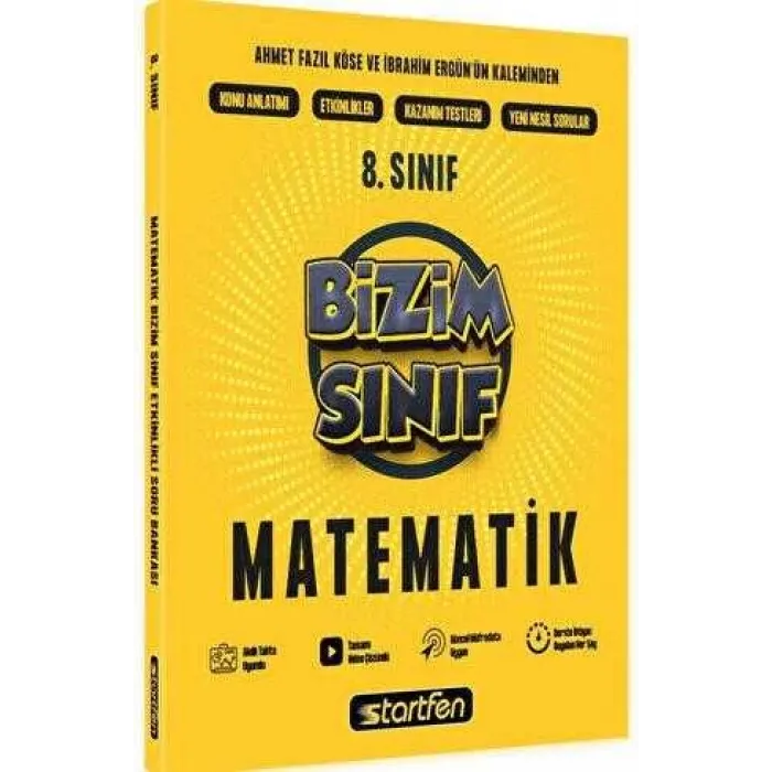 Startfen Yayınları 8. Sınıf Bizim Sınıf Matematik