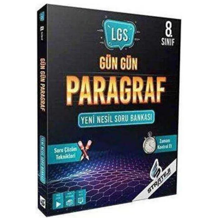 Strateji Yayınları 8. Sınıf LGS Gün Gün Paragraf Soru Bankası