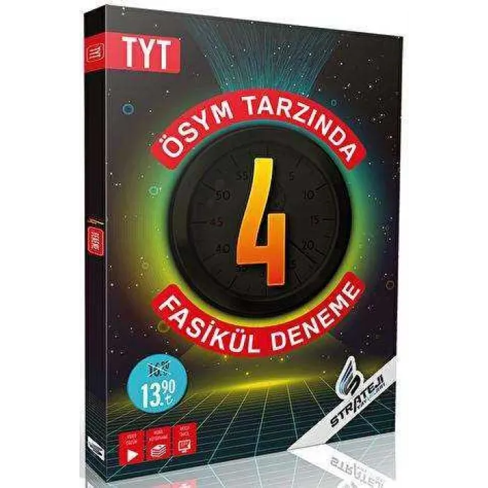 Strateji Yayınları TYT 4 Fasikül Deneme Video Çözümlü