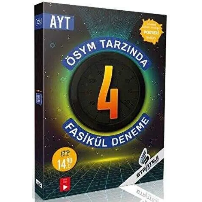 Strateji Yayınları YKS AYT 4 Fasikül Deneme