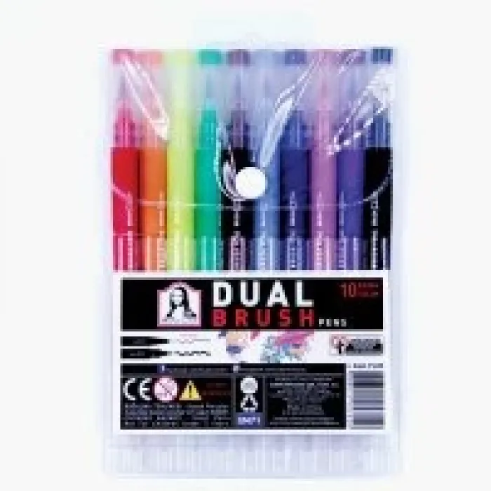 Südor Fl05 Monalisa Dual Fineliner+brush 10 Renk Set