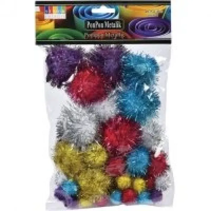 Südor Ponpon Metalik 15-25-38 Mm 40  Ss13-2