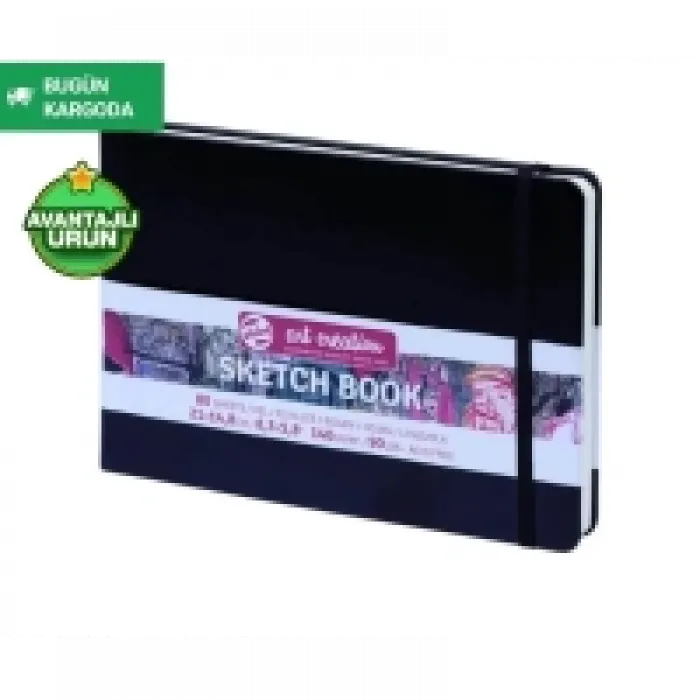 Talens Sketch Book 15*21 Black 140gr. 9314005m