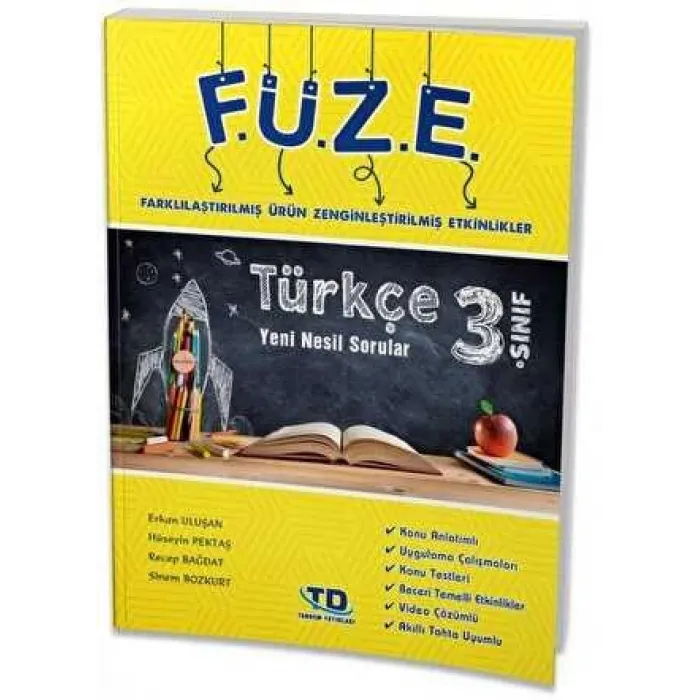 Tandem Yayınları 3. Sınıf Türkçe FÜZE Türkçe Yeni Nesil Sorular