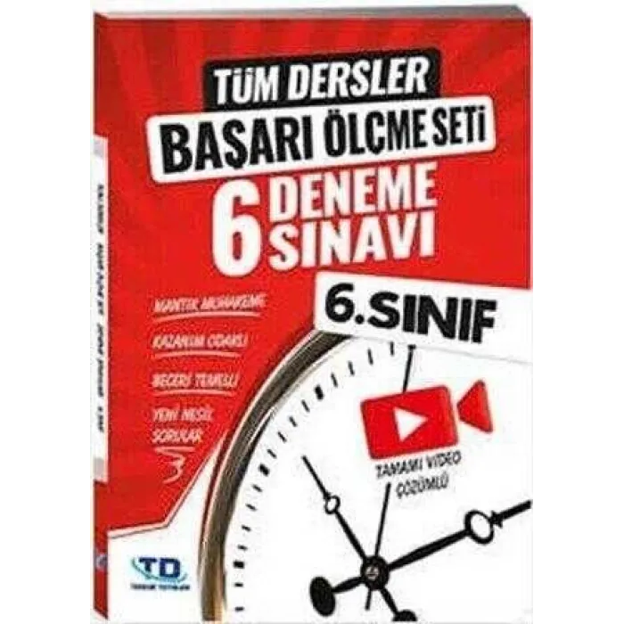 Tandem Yayınları 6. Sınıf Tüm Dersler Başarı Ölçme Seti 6 Deneme Sınavı