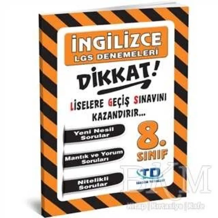 Tandem Yayınları 8. Sınıf İngilizce LGS Denemeleri