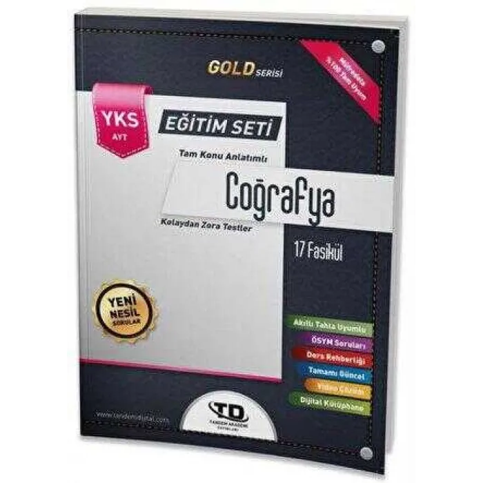 Tandem Yayınları AYT Gold Serisi Coğrafya 17 Fasikül Eğitim Seti