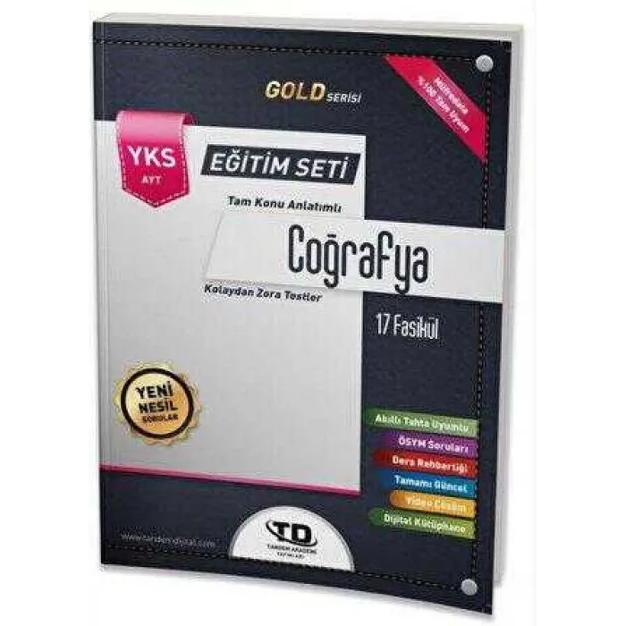 Tandem Yayınları AYT Gold Serisi Coğrafya 17 Fasikül Eğitim Seti