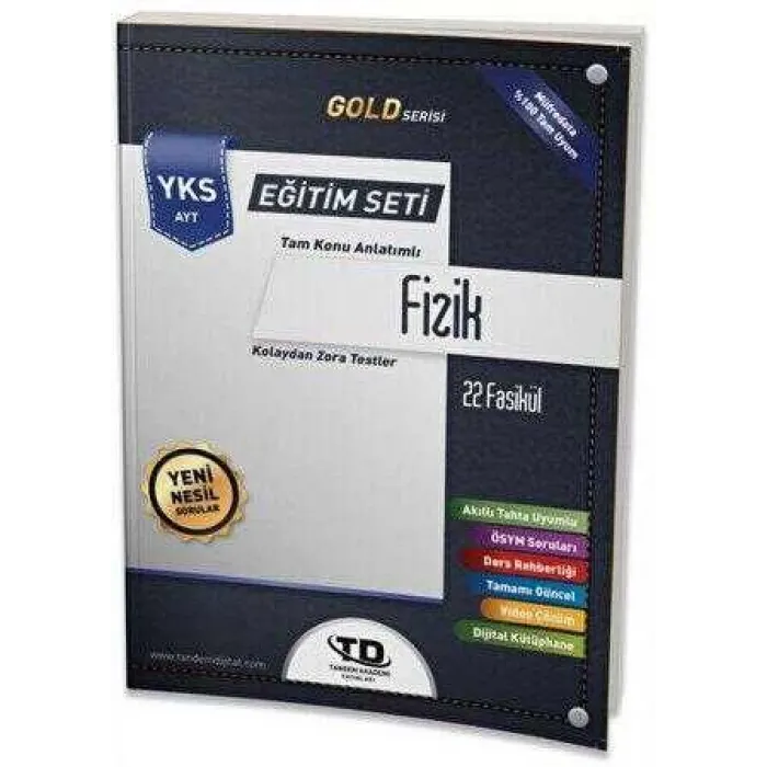 Tandem Yayınları AYT Gold Serisi Fizik 22 Fasikül Eğitim Seti