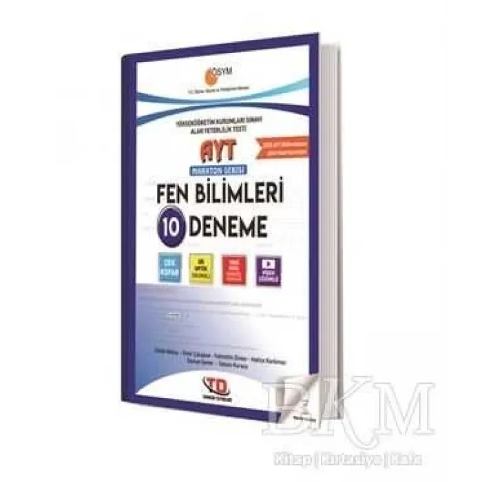 Tandem Yayınları AYT Maraton Serisi Fen Bilimleri 10 Deneme