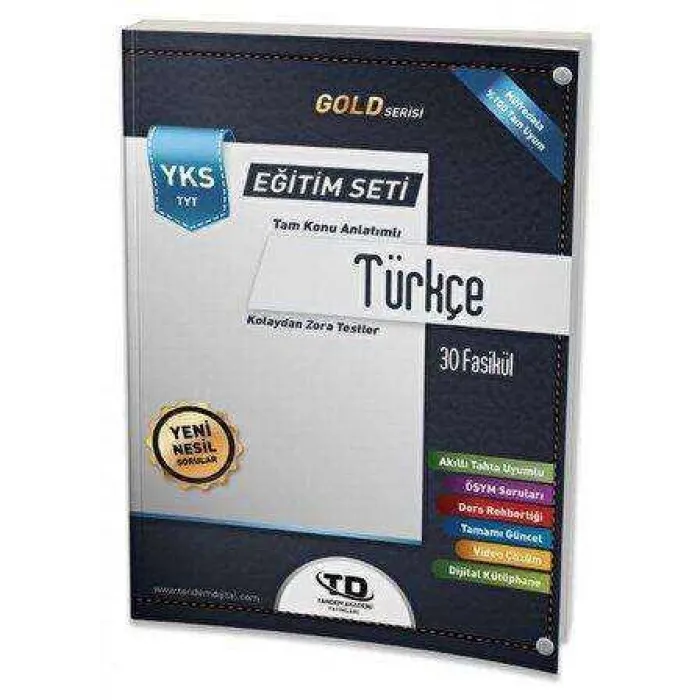 Tandem Yayınları Tandem Akademi Gold Serisi Türkçe YKS TYT 30 Fasikül Eğitim Seti