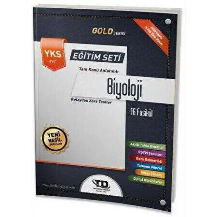Tandem Yayınları TYT Gold Serisi Biyoloji 16 Fasikül Eğitim Seti
