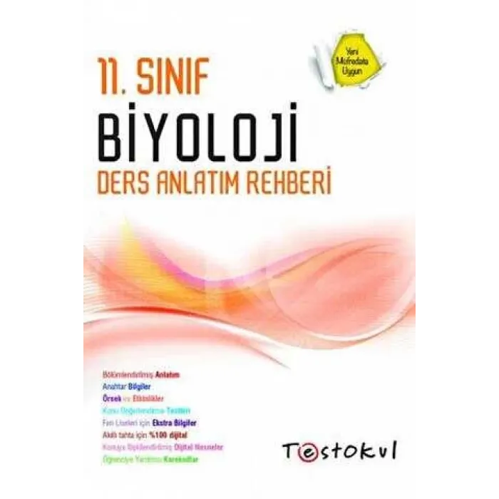 Test Okul Yayınları 11. Sınıf Biyoloji Ders Anlatım Rehberi