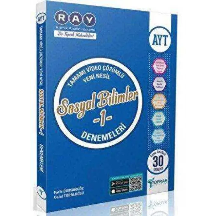 Toprak Yayıncılık AYT Sosyal Bilimler 1 Ray Deneme Sınavı