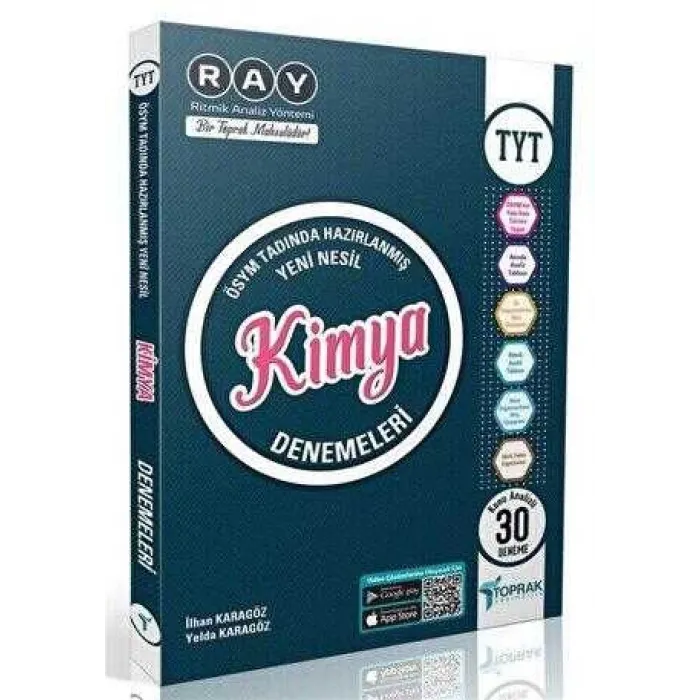 Toprak Yayıncılık RAY TYT Kimya Denemeleri - Konu Analizli 30 Deneme