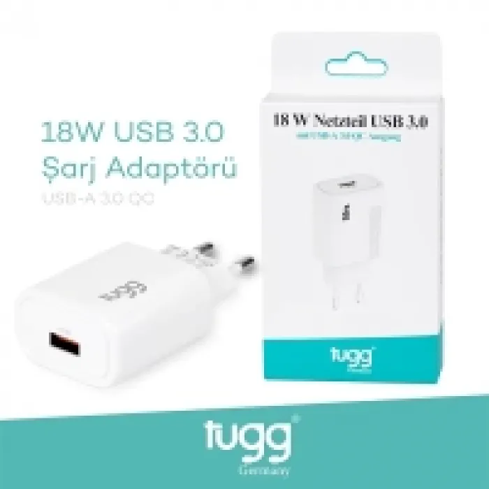 Tugg Germany 104402 Şarj Başlık Usb Girişli 18w