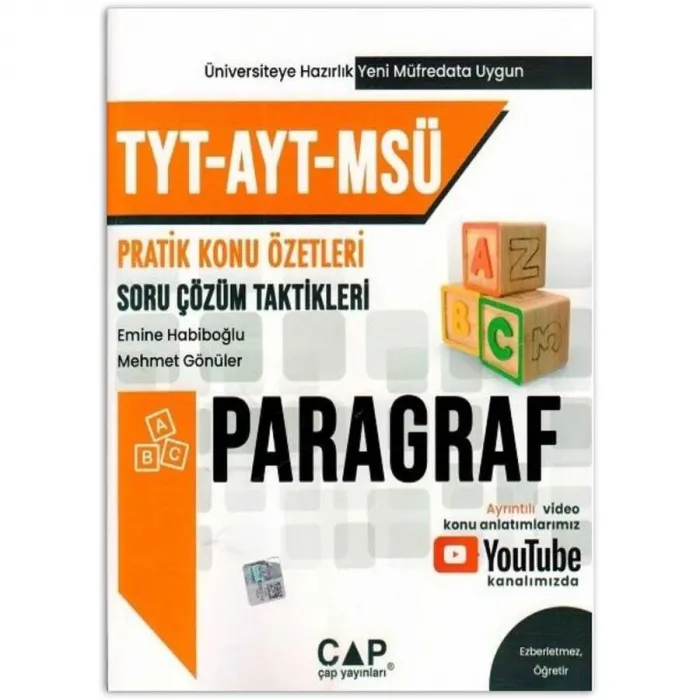 TYT AYT MSÜ Paragraf Konu Özetli Soru Çözümleri