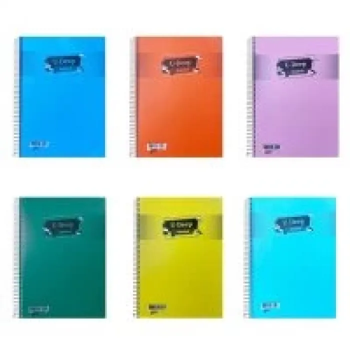 Umut U-deep A4 Spiralli Plastik Kapak  60yp. Defter Kareli