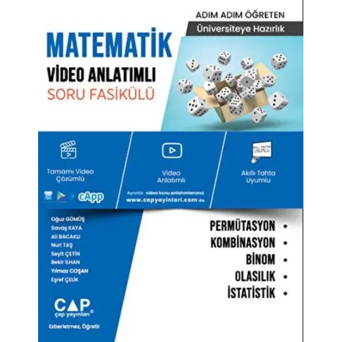 Üniversiteye Hazırlık Matematik Permütasyon, Kombinasyon, Binom, Olasılık ve İstatistik Video Anlatı