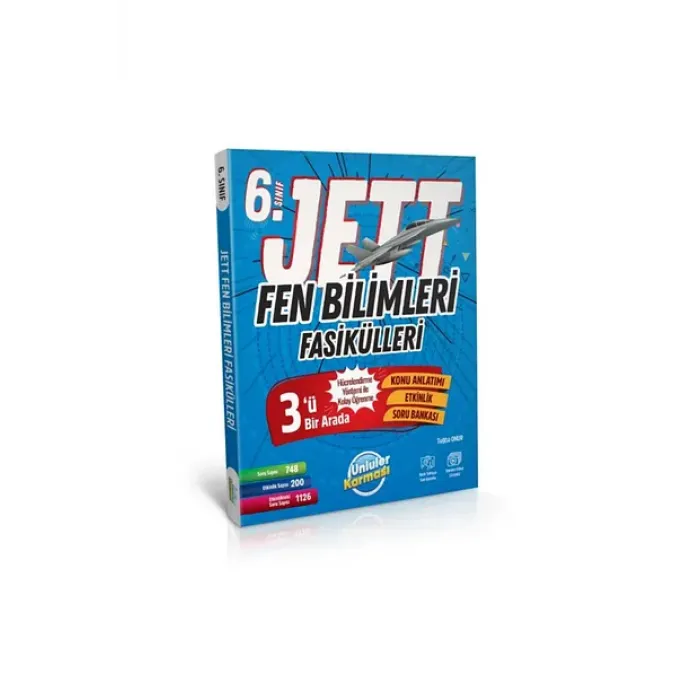 ÜNLÜ YAYINLARI 6.SINIF FEN BİLİMLERİ JETT FASİKÜLLERİ