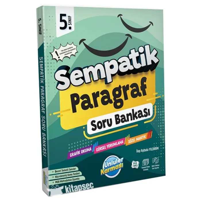 ÜNLÜLER YAYINLARI 5.SINIF PARAGRAF SEMPATİK SORU BANKASI