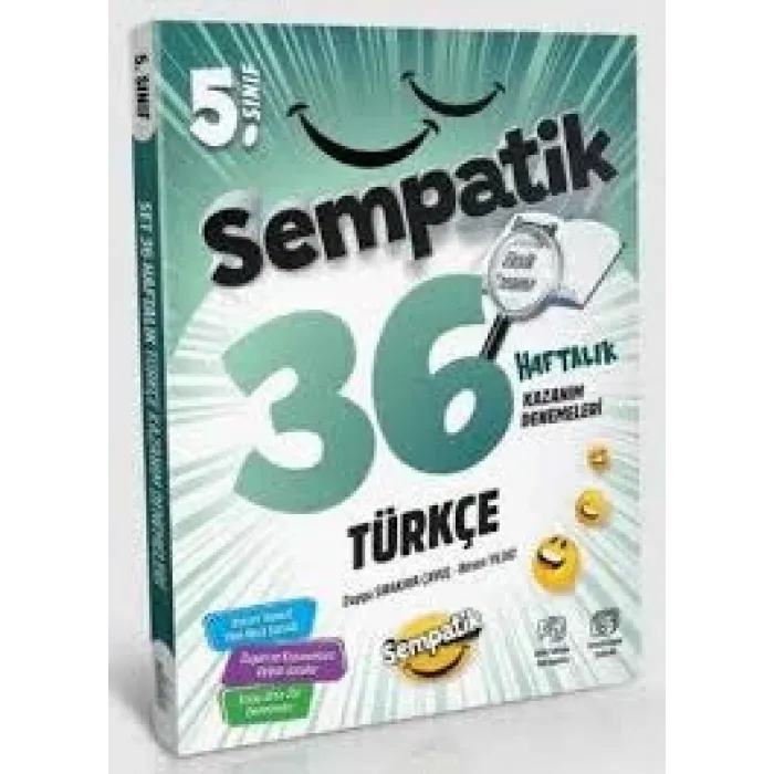 ÜNLÜLER YAYINLARI 5.SINIF TÜRKÇE 36 HAFTALIK KAZANIM DENEMELERİ