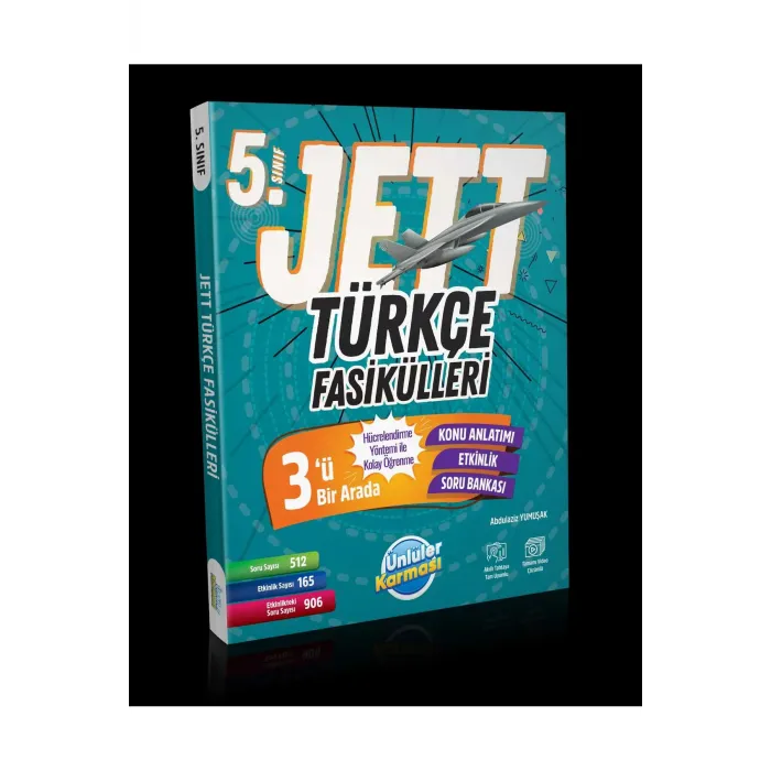 ÜNLÜLER YAYINLARI 5.SINIF TÜRKÇE JETT FASİKÜLLERİ