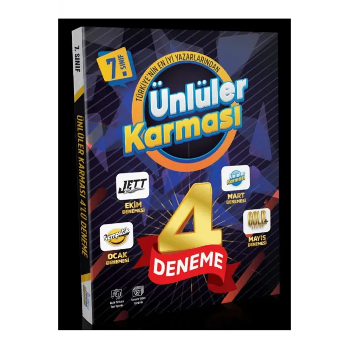 ÜNLÜLER YAYINLARI 7.SINIF 4 LÜ KARMA