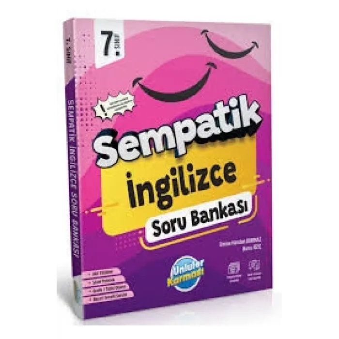 ÜNLÜLER YAYINLARI 7.SINIF İNGİLİZCE SEMPATİK SORU BANKASI