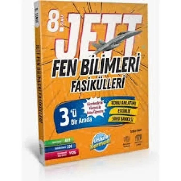 ÜNLÜLER YAYINLARI 8.SINIF FEN BİLİMLERİ JETT FASİKÜLLERİ
