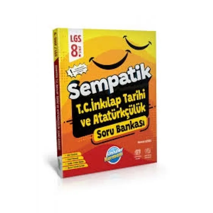ÜNLÜLER YAYINLARI 8.SINIF T.C İNKILAP TARİHİ VE ATATÜRKÇÜLÜK SEMPATİK SORU BANKASI