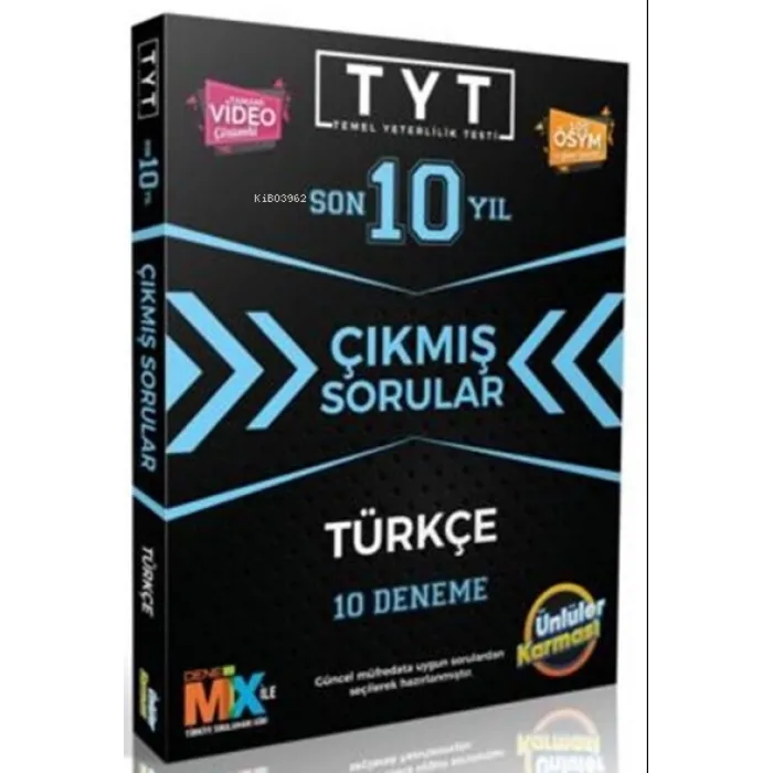 ÜNLÜLER YAYINLARI TÜRKÇE TIPKI BASIM 10 KARMA