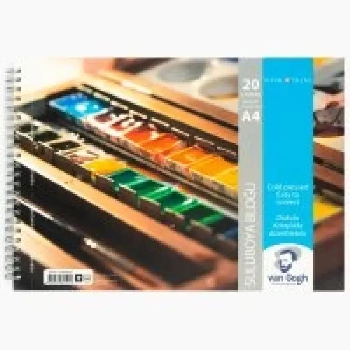Van Gogh Suluboya Bloğu 300gr A4-20 Yp. Spiralli T300a44020