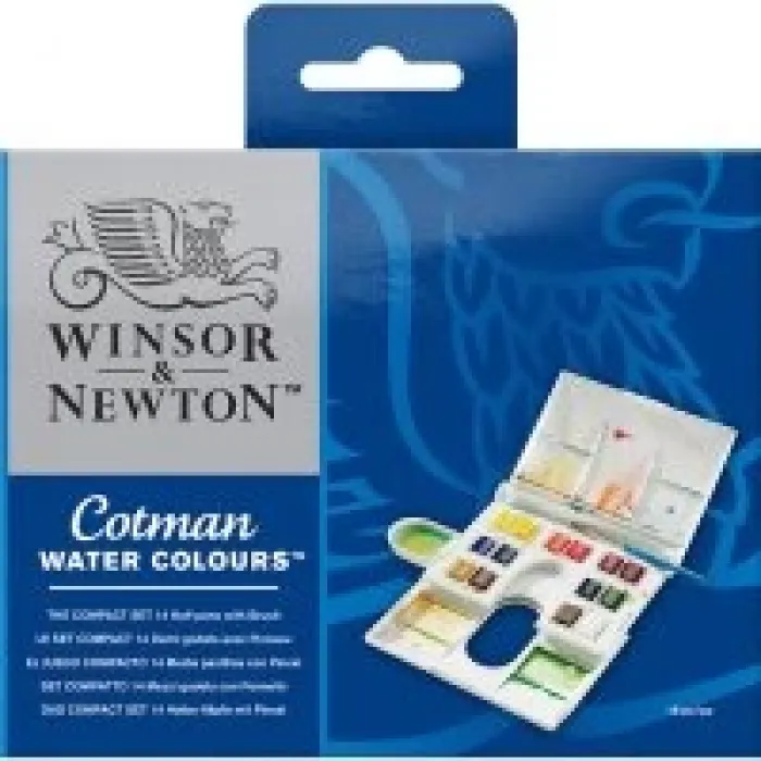 Winsor Newton Cotman Sulu Boya Kompakt Set 14xyarım Tablet Lv-wn-0390083