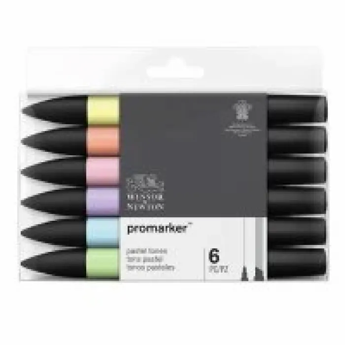 Winsor Newton Promarker 6lı Set Pastel Tonları Lv-wn-0290113