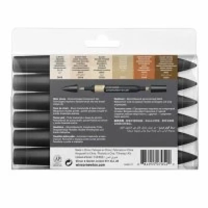 Winsor Newton Promarker Ten Renkleri Seti 6 Renk  Lv-wn-0290127