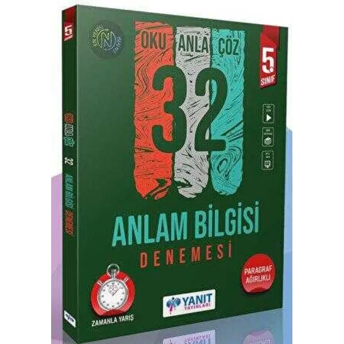 Yanıt Yayınları 5. Sınıf Anlam Bilgisi 32 Deneme