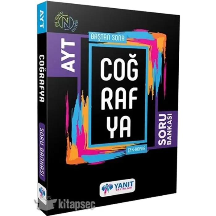 Yanıt Yayınları AYT Coğrafya Soru Bankası Yanıt