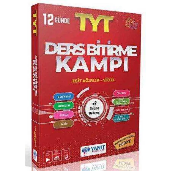 Yanıt Yayınları TYT Ders Bitirme Kampı Eşit Ağırlık - Sözel